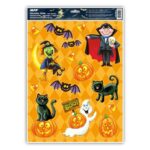 Naklejka Halloween z folii statycznej BROKAT 30x42cm HA001 *0043*