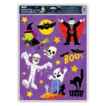 Naklejka Halloween z folii statycznej BROKAT 30x42cm HA001 *0043*3
