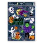 Naklejka Halloween z folii statycznej BROKAT 30x42cm HA001 *0043*4