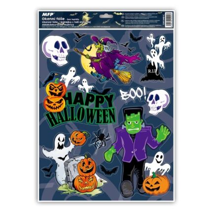 Naklejka Halloween z folii statycznej BROKAT 30x42cm HA001 *0043*4