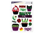 Naklejka Halloween z folii statycznej SŁODYCZE 30x42cm HA003 *8957*