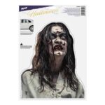 Naklejka z folii statycznej ZOMBI halloween 30x42cm 1042047/WDH-610 *9038*