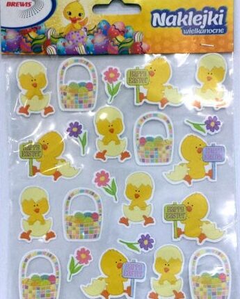 Naklejki papierowe kurczaczki. Mix wzorów *2215*
