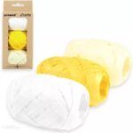 PROMO WSTĄŻKA PAPIEROWA MIX BIAŁA/ŻÓŁTA/ECRU H047 5m a'3 *9166*