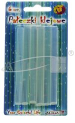 Pałeczki klejowe przezroczyste 6 szt 7x100 *2972*