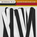 Patyczki białe i czarne, rozm. 114x10x2mm PK-2113