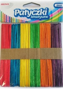 Patyczki-kreatywne-drewniane-6-kolorow-plaskie-50szt115cm.-5872.jpg Patyczki kreatywne drewniane, 6 kolorów, płaskie 50szt/11,5cm. *5872* - obrazek 1