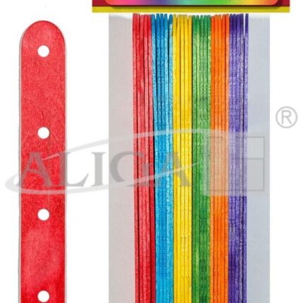 Patyczki kreatywne drewniane konstrukcyjne, płaskie 30szt 1,6x18x150mm *0197*