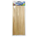 Patyczki kreatywne drewniane, naturalne, okrągłe 50szt do szaszłyków *8385*3219*