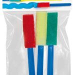 Pędzle z gąbki małe 3 szt *6062*