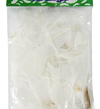 Piórka dekoracyjne białe 7g. Rozmiar 5-12cm. *2642*