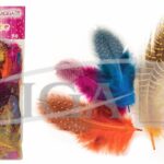 Piórka nakrapiane mix kolorów 3g. *3527*