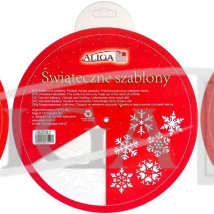 Plastikowe szablony świąteczne BN wielokrotnego użytku do dekoracji. *4095*