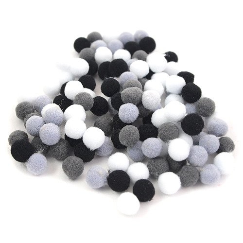 Pompony-dekoracyjne-mix-szary-100szt10mm-4295-2.jpg Pompony dekoracyjne mix szary 100szt/10mm *4295* - obrazek 1