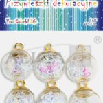 Przywieszki dekoracyjne białe 1,5cm/6szt ZWD-0446*0446*