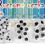 Ruchome oczka samoprzylepne 44szt. Mix wielkości *6038*