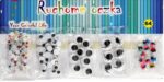 Ruchome oczka samoprzylepne 44szt. Mix wielkości *6038*