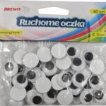 Ruchome oczka samoprzylepne okrągłe 16mm/40szt. *1614*