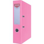 SEGREGATOR Z OKUCIAMI A4 5CM PASTELOWY RÓŻ*1723*