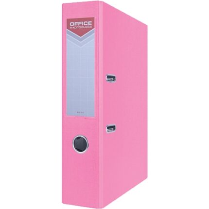 SEGREGATOR Z OKUCIAMI A4 5CM PASTELOWY RÓŻ*1723*