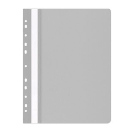 Skoroszyt OFFICE PRODUCTS, PP, A4, miękki, 100/170mikr., wpinany, szary*7430*7447*