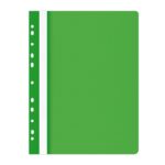 Skoroszyt OFFICE PRODUCTS, PP, A4, miękki z europerforacją, 100/170mikr., wpinany, zielony*7232*7249