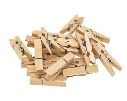 Spinacze kreatywne drewniane naturalne 20szt/2,5cm *7937*