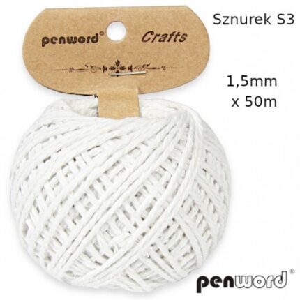 Sznurek bawełniany 1,5mm x 50m. *8770*