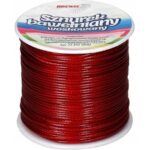 Sznurek bawełniany woskowany 1mm x 25m CZERWONY *2833*