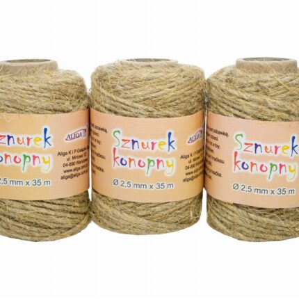 Sznurek jutowy 2,5mm x 35m 1szt SZK-4499*4505*