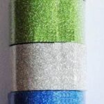 TAŚMA Z BROKATEM MIX KOLORÓW 6SZT 18mmx1m TBS-MIX*5360*