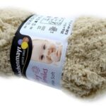 WEŁNA 25G/1 MOTEK LENJA SOFT STRUKTURA BARANKA CAPPUCCINO/BEŻ 100% POLIESTER*6616*