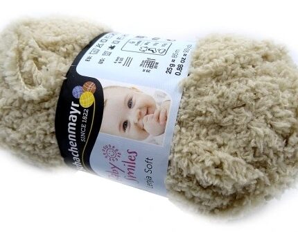 WEŁNA 25G/1 MOTEK LENJA SOFT STRUKTURA BARANKA CAPPUCCINO/BEŻ 100% POLIESTER*6616*