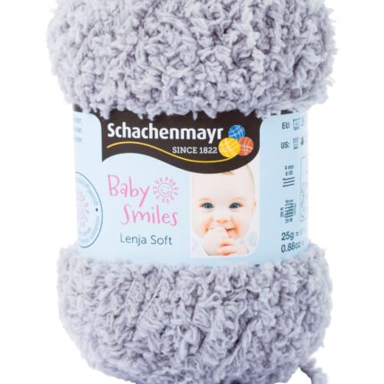 WEŁNA / WŁÓCZKA 25G/1 MOTEK LENJA SOFT STRUKTURA BARANKA SZARA 100% POLIESTER*8478*