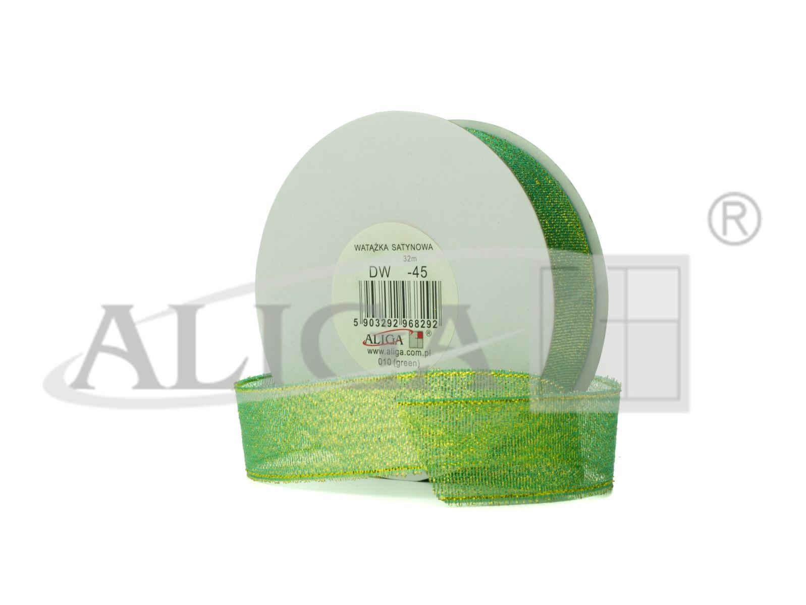 WSTAZKA-BROKAT-ZIELONA-6mm32m-DW06-45-8124.jpg WSTĄŻKA BROKAT ZIELONA 6mm/32m DW06-45 *8124* - obrazek 1