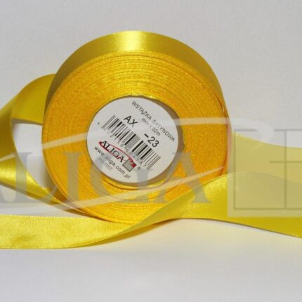WSTĄŻKA SATYN. ŻÓŁTA AX38-23 38mm/32M*4709*
