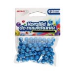 WYPRZEDAŻ Koraliki do nawlekania niebieskie 8mm 16g ze sznurkiem k8-7*6893*