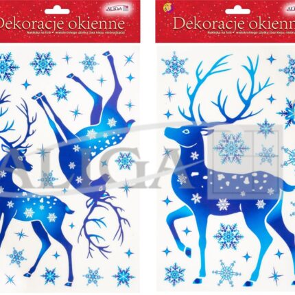 Witraż jeleń WB-34 na okno 20x30cm *7049*