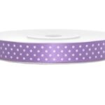 Wstążka kropki fiolet 12mm x 22m WSK12-34*2147*