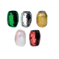 Wstążka metalizowana kokon 1szt 5mmx10m. Mix kolorów. *6709* box6754