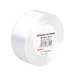 Wstążka satynowa biała 38mm/32m. *4617*