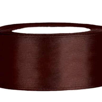 Wstążka satynowa brązowa 38mm/32m. *4679*