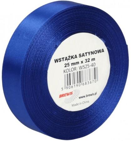 Wstążka satynowa niebieska 25mm/32m. *3670*