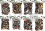 Zestaw świąteczny 120g szyszki naturalne. Mix 8 zestawów *7126*
