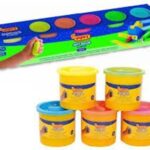 Ciastolina fluorescencyjna 5 kolorów po 110 g*7948*