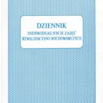 Dziennik indywidualnych zajęć rewalidacyjno-wychowawczych, (oprawa kartonowa, 36 stron, A4)