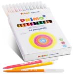 Flamastry PRIMO 24 kolory O 2,5 mm kartonowe opakowanie z zawieszką 602PEN24*6029*