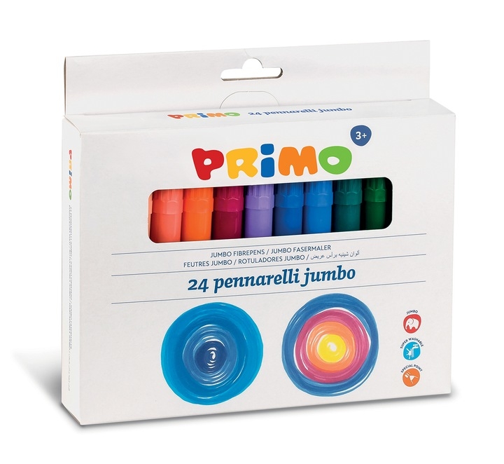 Flamastry-PRIMO-Jumbo-24-kol.-O-76-mm-kartonowe-opakowanie-z-zawieszka-604JUMBO2460431.jpg Flamastry PRIMO Jumbo 24 kol. O 7,6 mm kartonowe opakowanie z zawieszką 604JUMBO24*6043* - obrazek 1