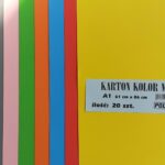 KARTON A1 MIX KOLORÓW 160G 61x86mm 20szt *0303*