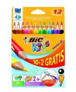 Kredki ołówkowe BIC Kids Evolution Triangle ECOlutions 10+2kol, 8871462*4842*